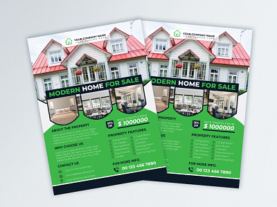 Real Estate Flyer Design abstract graphic design