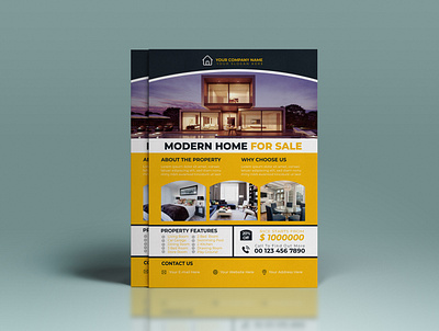 Real Estate Flyer Design abstract graphic design logo real estate flyer