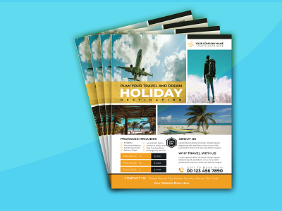 Travel & Tour Flyer Design branding graphic design modern business flyer