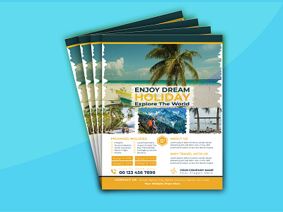 Travel & Tour Flyer Design modern business flyer