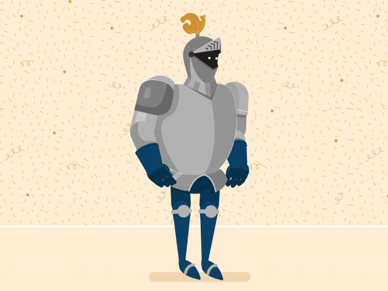 First We Take Some Measurements 2d after effect after effects animation character flat knight motion graphic