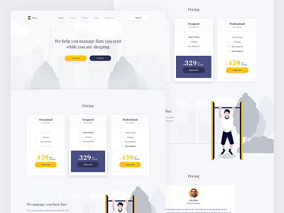 Flatee landing page