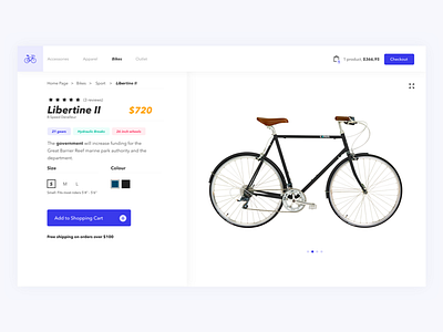 Bike ecommerce shot