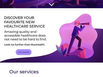 Webpage design for NUUHEALTH