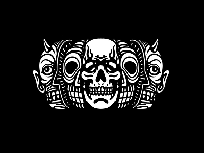 Roots characterdesign demon drawing dribbble illustration mexican skull