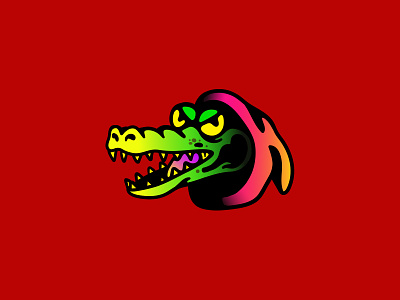 REPTILIAN animal art chamuco character characterdesign crocodile design graphic design illustration