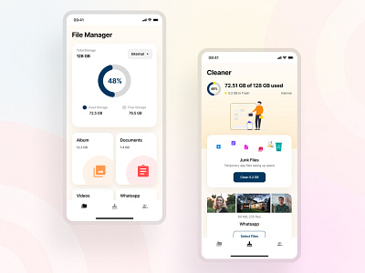 File manager design app design ui ux