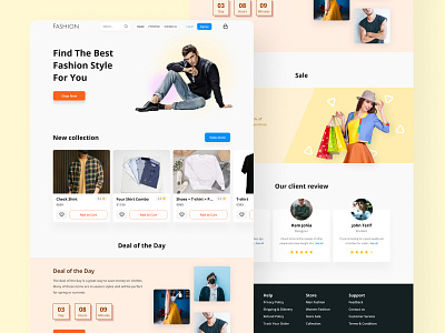 Fashion Website Design design ui ux website design