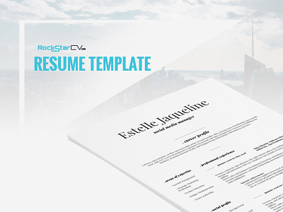 Resume Template Estelle resume and cover letter template resume design modern resume template instant download