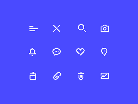 Minimal Icon set by Renata Venturini on Dribbble