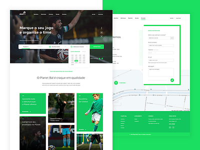Planet Ball Soccer Product green homepage minimal planet ball profile soccer ux website