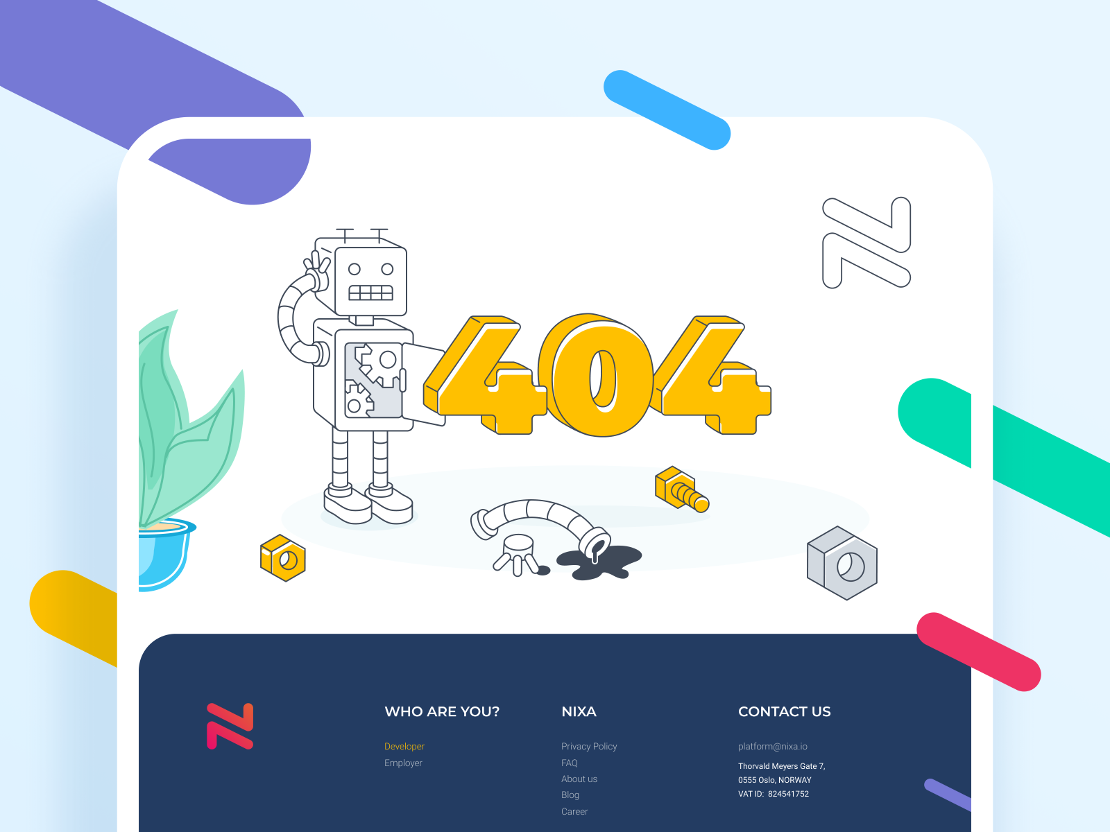 Nixa - 404 Error page