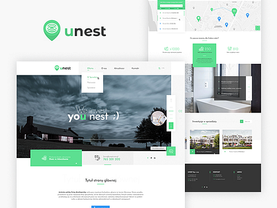 Real estate agency concept brand branding design landing page logo ui web web design website www