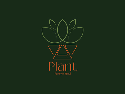 PLANT logo brand identity branding graphic design illustration logo logo design logodesign