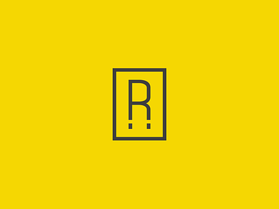 The Rocket co-working identity letter logo mark rocket symbol