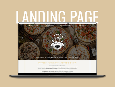 Landing Page : Restaurant / Fast Food design foo illustration ux
