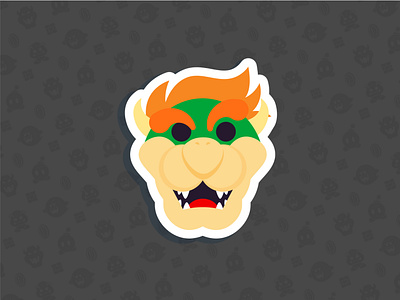 Bowser bowser cute emoji game game art graphic icon illustration koopa koopa king mario mariobros minimal nintendo pattern smash bros sticker turtle vector vectors