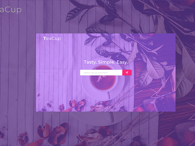Tea Company Landing Page design noob redesign sketch ui web web design