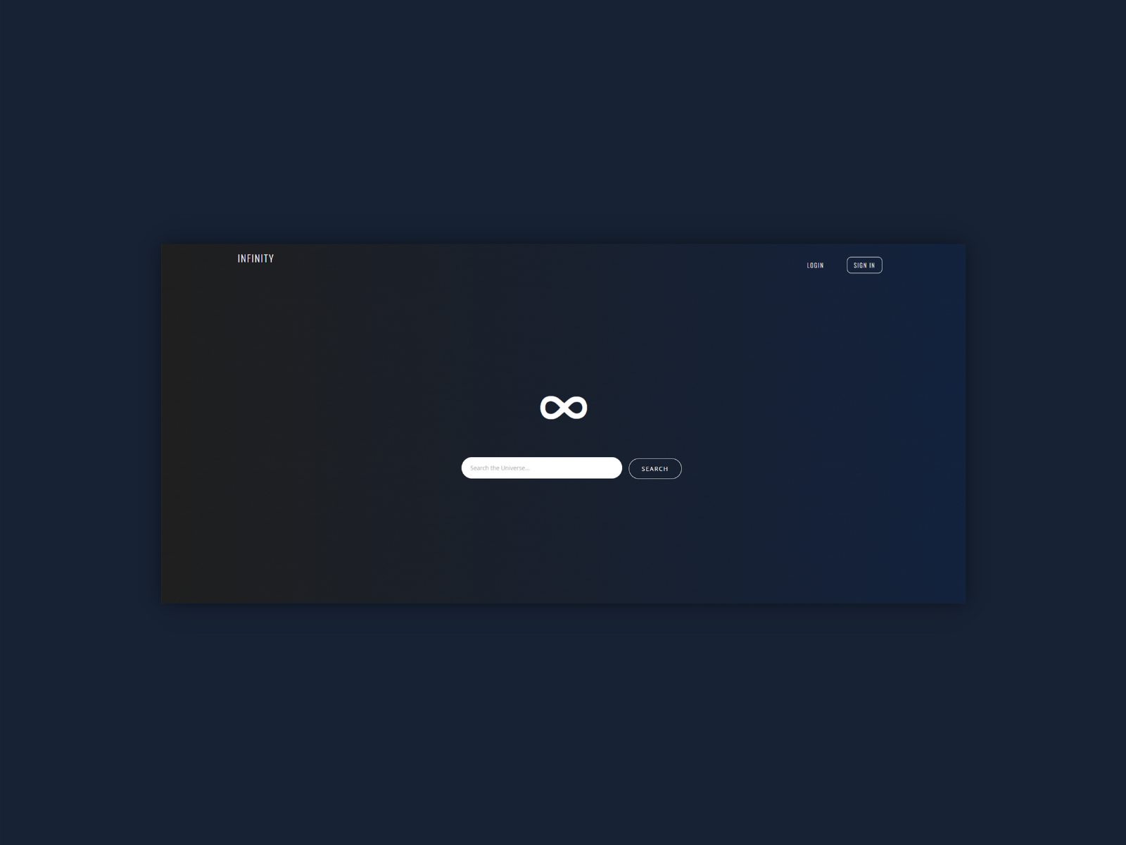 Infinity Search (Coded in ReactJS) by DevTopia on Dribbble
