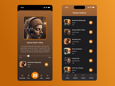 The music podcasts mobile app