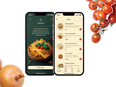 Restaurant mobile app " La Bella Vita"