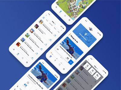 Universal Orlando app redesign design product design ui ux