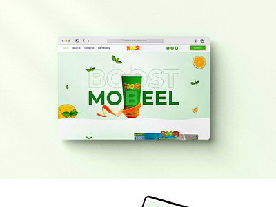 Boost Mobeel Juice | Landing Page Ui-Ux branding design figma graphic design illustration juicewebsite landing page photoshop typography ui uidesign uiux ux uxdesign website websitedesign