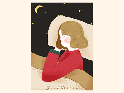 睡梦女孩 design illustration