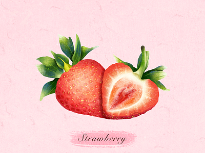 水果：草莓🍓 illustration