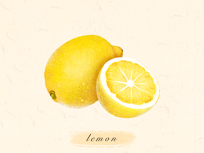 水果：柠檬🍋 illustration