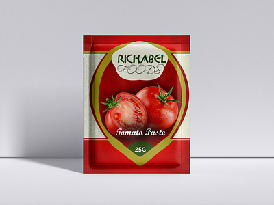 Satchet Tomato graphic design product design tomato paste