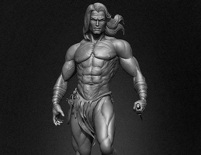 Tarzan 3D Model 3d anatomy brinis character modeling design model modeling tarzan yacine zbrush zbrush sculpting zbrushanatomy zbrushsculpt