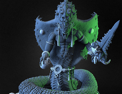 Yuan Ti snake 3D Model zbrushart