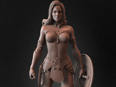 Wonder Woman Gal Gadot 3D Model zbrushart