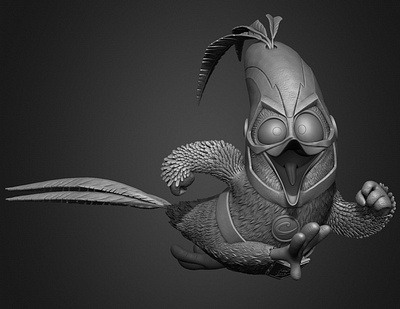 Chuck Running The Flash Angry Birds Movie 02 Rovio Entertainment angry birds chuck zbrushart