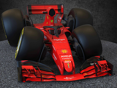 Formula One Car stylised sport cart automobile car cartoon f1 fone formula sport zbrushart
