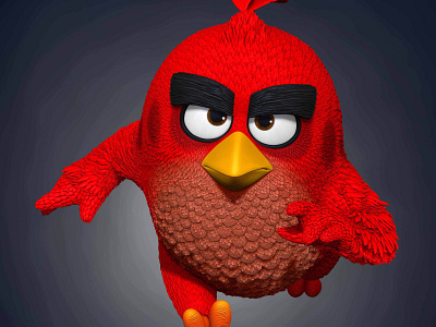 Red Angry Birds Rovio Entertainment angry birds red zbrushart