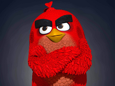 Red Angry Birds Rovio Entertainment angry birds red zbrushart