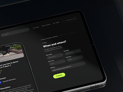 Eightlo — Dance teaching web create new class dance classes dance mobile app development no code no code development nocode ui ui desing uidesign web design web development app ui create new class dance dance app dance online dance platform mobile design mobile ui