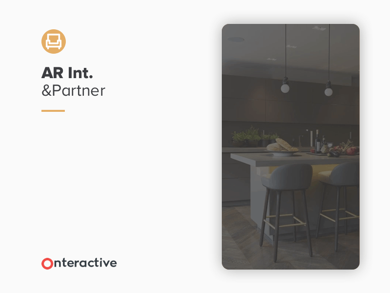 AR Interactive App - Prototype animation app ar furniture interior ui