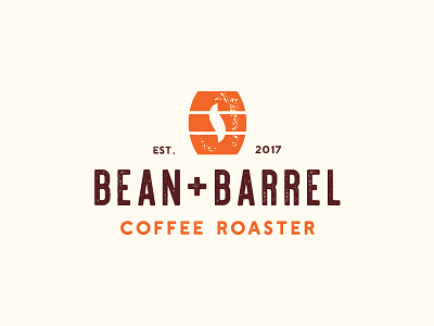 Bean and Barrel barrel bean coffee logo