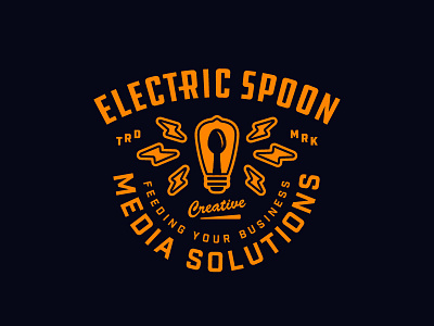 electric spoon creative electric logo media spoon