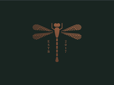 Dragonfly dragonfly insect logo