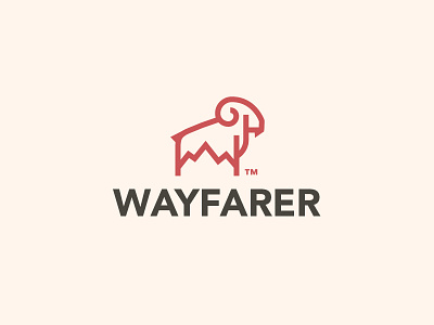 Wayfarer 01 goat logo mountain