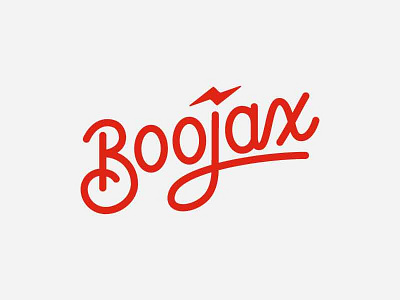 Boojax font lettering logo script signage wordmark