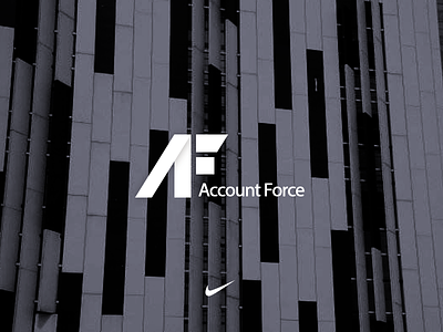 AF logo af brand graph letters logo symbol
