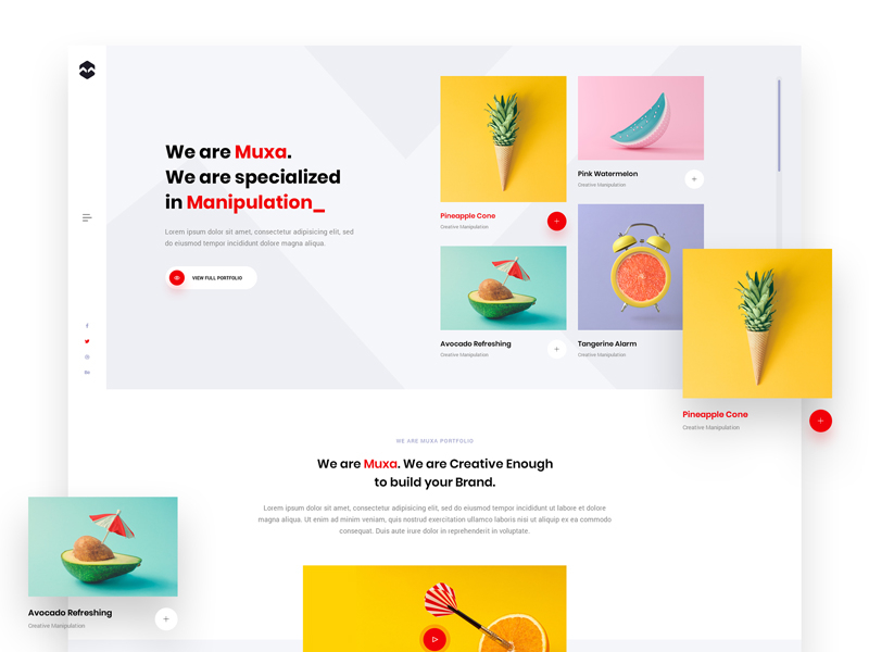 Muxa - Personal Portfolio Concept by Mosharof Haque on Dribbble