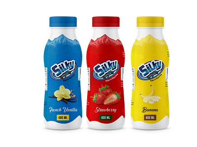 Silky Yogurt - Product Packaging Design branding design illustration packaging packaging design product product design