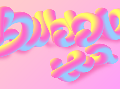 Bubble tea candy text app graphic design illustration