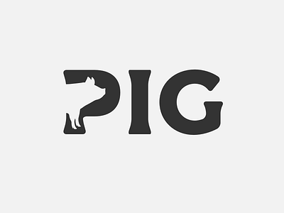 Pig design logo vector vi 品牌 图标 插图 活版印刷 设计